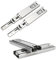 Mini Guías para Cajones, 2 Piezas, Mini Guías para Cajones Cortos, Rieles para Muebles, Accesorios para Gabinetes de Cocina de Extensión Completa, Plateados