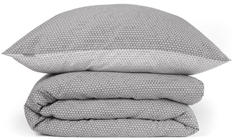 Schiesser Premium Bettwäscheset Palma | 2-TLG. | seidenmatt | feinster Baumwollsatin | 135x200cm | Anthrazit-Weiß