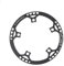 GIVBRO Protector de plato de bicicleta 130 BCD estrecho y ancho 45T 47T 53T 56T 58T piñones de anillo de cadena para bicicletas de carretera, bicicleta BMX MTB (negro, 45T)