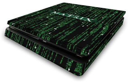 Head Case Designs Offizielle The Matrix Codes Wichtige Kunst Vinyl Haut Gaming Aufkleber Abziehbild Abdeckung kompatibel mit Sony Playstation 4 PS4 Slim Console