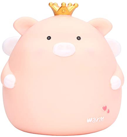 Emoshayoga Engel-Rosa-Sparschwein – Kreatives Engel-Sparschwein Für Kinder, Niedliches Sparschwein, Handbemalt, Rosa Spardose Zum Aufbewahren von Münzen