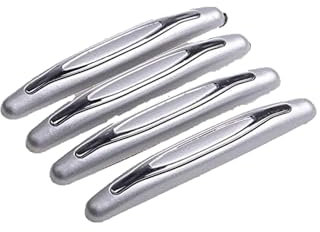 ieron Car Door Edge Protector 4pcs Protective Bars ABS Corner Bumper Strips with Back Self-Adhesive for Car Care - Grey