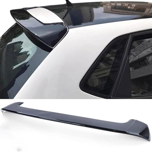SANSHAOS Heckspoiler für VW Polo 5 6R 2009-2014,ABS Material Spoiler Auto Heckflügel Dachspoilerflügel Heckflügel Lippe Auto Tuning