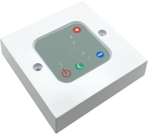 White Thermostatic Wall Controller for Electric Towel Rails & Radiators IPX4
