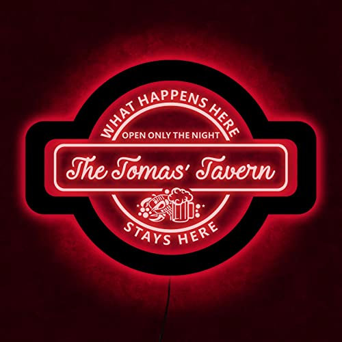 Panneau néon personnalisé pour taverne, panneau LED pour taverne, panneau lumineux de taverne, panneau néon personnalisé pour taverne, panneau néon pour entreprise, décoration murale de taverne