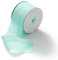 MORSUNBELA Schleifenband Aquamarin, Geschenkband Türkis 38 mm x 23 m, Chiffonband, Organzaband für Handwerk, Hochzeit, Party, Geschenkverpackung, Blumen, Valentinstag Dekoband