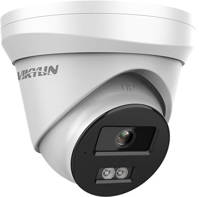 VIKYLIN 5MP PoE CCTV Security Camera Outdoor,POE Camera with Human/Vehicle Detection and 100ft Night Vision, Built-in MIC and Smart Hybrid Light,512G microSD Card Slot,IP67,Compatible with Hik vision