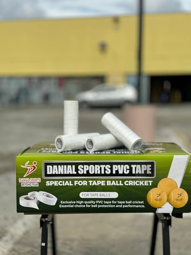 DANIAL SPORTS BEYOND FEAR Tape Ball Special Cricket Tape (5 Rollen = 50 Tapes)