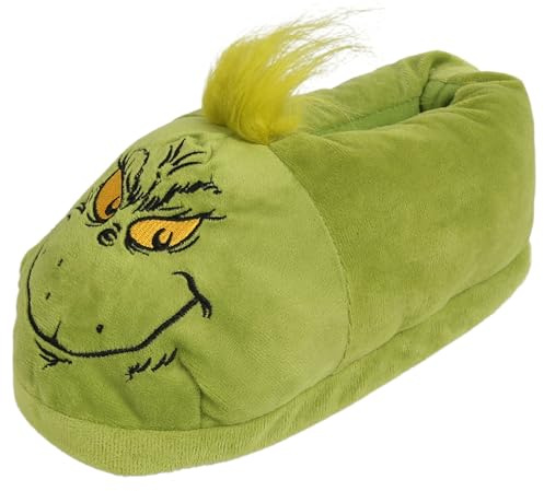 sarcia.eu Grinch Grüne Unisex-Pantoffeln, warm, weich