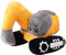 Quahzify Bagger Plush Toy, 26 * 23cm Bagger Puppe Plüschtier, Cartoon Bagger Kuscheltier Geburtstagsgeschenk für Kinder