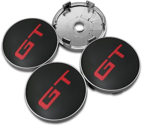 Radkappen Nabendeckel Radnabenkappen 4 Stück 60mm Kompatibel mit Compatible with Kia GT Ceed Rio NIRO Picanto k2 k3 k4 k5 ABS Verbundmaterial Nabenmittenkappe,A-normal