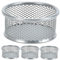 GRIRIW 4 Pezzi Porta Graffette Portaoggetti Da Scrivania Porta Raccoglitori Contenitori in Rete Organizza Forniture Per Ufficio Antiruggine