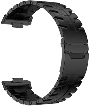 Titanarmband for Huawei Watch Fit 4 Pro Armband Correa for Huawei Watch Fit 4 3 Metallband ersetzen(Black-Black,For fit 4 pro)