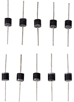 Watris Veiyi 50x 12V Sperrdiode, 10A10 1000V 10A Hochvolt-Gleichrichter | 5.8cm/ 2.28in für Gleichrichterschaltungen in Autos