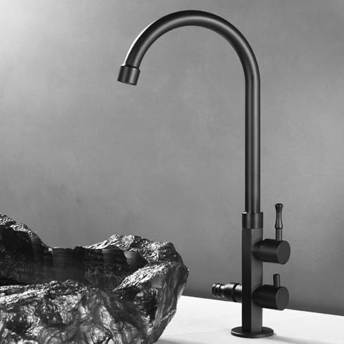 Courtyard All Rame Antico Rubinetto antigelo Singolo Freddo Vintage Lavatoio Marmo Pietra Giardino Esterno Giardino Nero Esagono