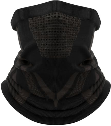 LUROON Schlauchschal Herren 1/2 Stück Halbe Sturmhaube Halstuch Winddicht Halswärmer Ski Mask Winter Loop Schal Neckwarmer Atmungsaktiv Gesichtsmaske für Motorrad Fahrrad Winter Laufen Snowboarden