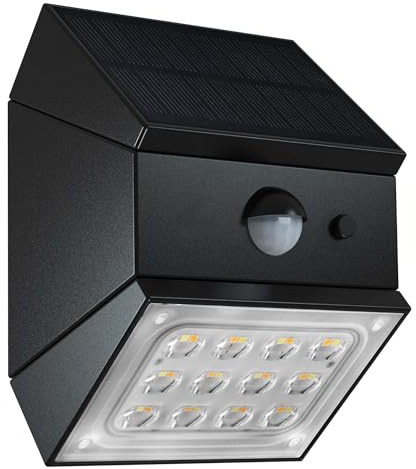 2 x LumiCube Solar-Wandleuchten, anpassbare Formen, LED, 2 x Lumicube mit Bewegungsmelder, Höhe 10 cm