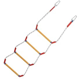 KTUXZCI Sichere, leichte Bootsleiter aus Seil für Schlauchboote mit einfach zu bedienenden Sprossen für ein komfortables Einsteigen. Geeignet für Pontonboote, Angelboote und, Vier Reifen, 30 x 25 cm