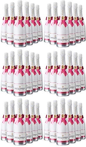 6 x Moet & Chandon Ice Imperial Rose Champagner Flaschen Set (6 x 0.75 l)