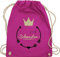 Turnbeutel Rucksack - Taschen - Große Schwester - Unisize - Fuchsia - grosse geschenk geschenke geschwisterkinder schwestern sister beutel sis big sporttasche geschenkideen+für+geschwister