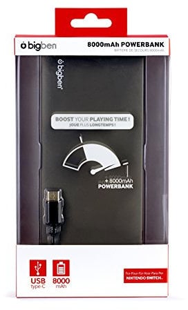 Nintendo Switch - Powerbank 8000mAh inkl. Ladekabel (USB A auf USB C)