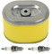 OxoxO Filtro de aire con 2 bujías compatibles con Honda GX140 GX160 GX200 5.5hp 6.5hp generador de motor bomba de agua de