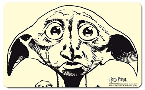 Logoshirt® Harry Potter Dobby Gesicht Frühstücksbrettchen, 23x14cm | Spülmaschinenfest, Hitzebeständig, Lizenziertes Originaldesign