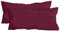 npluseins 2er Pack Baumwoll Kissenbezug - Jersey - viele Farben 1331.1812, ca. 40 x 80 cm, Bordeaux
