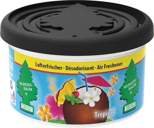 WUNDER-BAUM Duftdose I Langanhaltender Duft im Auto oder zu Hause I Tropical I 1 Stück