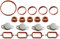 Twowinds - Kit Anular Mariposas del Colector de Admisión (22mm) Compatible con BMW E90, E46, E39, E60, E61, E65, X3, X5 - 4 Cilindros - Evita la Avería Palomillas (Lote de 14 Juntas y 4 Tapones)