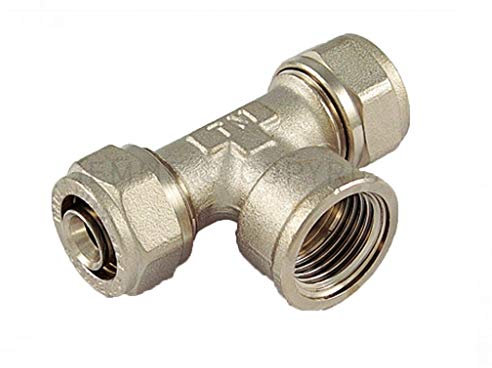 Raccordo A Stringere A T Femmina 1 X 32 Per Multistrato Tiemme
