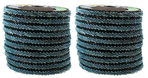 40 Grit Zirconium Flap Discs for Sanding Grinding Removal 4-1/2” Grinder 20pc