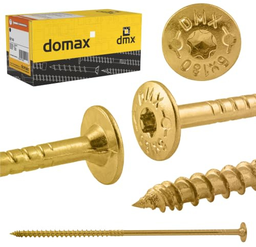 DMX - Tellerkopfschrauben 5x90 150er Set Holzschrauben Set Torx Schrauben | Konstruktionsschrauben Spanplattenschrauben Torx Schrauben set Flachkopfschrauben Holz Torx Set Holzbauschrauben screws