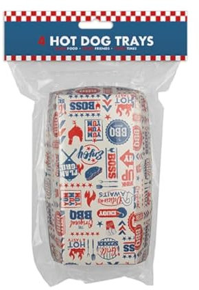 The Home Fusion Company Takeaway Style BBQ Food Containers - Hot Dogs Burgers Fries & Plates All Recyclable