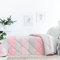 Barceló Hogar - Edredon Comforter Reversible Eva, Color Único, Cama 90 cm, Medida 180x270 cm, Edredón Estampado Flores, Esquinas Redondas