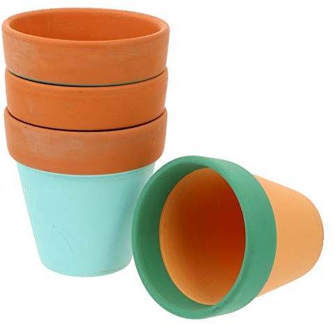 Cabilock 4pièces Mini Pot De Céramique Chic Ensemble De Pots De Décoration pour Intérieur Et Extérieur Aléatoires