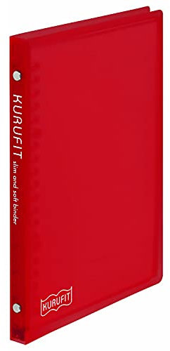 Maruman F091-01 Loseblatt-Ordner, A5, Crew-Passform, 20 Löcher, rot