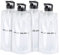PEARL Roll-Trinkflasche: 4er-Set Faltbare Trinkflaschen, Trinkhalm, für Sport & Freizeit, 800ml (zusammenfaltbare Trinkflasche, Rucksack-Flasche, Wasserkanister)