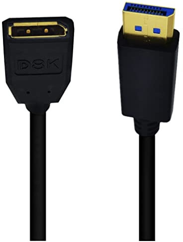 innov8 8K DisplayPort 1.4 Male to Female Extension Cable HDR 8K@60Hz / 4K@144Hz - 0.3m