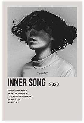 Inneres Lied von Kelly Lee Owens Sänger Musik-Poster, 1 Leinwand-Poster, Wandkunst, Dekordruck, Gemälde für Wohnzimmer, Schlafzimmer, Dekoration, ungerahmt: 50 x 75 cm