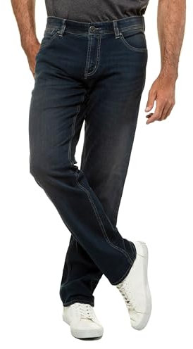 JP 1880 Herren große Größen Übergrößen Menswear L-8XL bis 70, Jeanshose, 5-Pocket, Regular-Fit, Raw-Denim-Hose Blue Denim 34 714283902-34