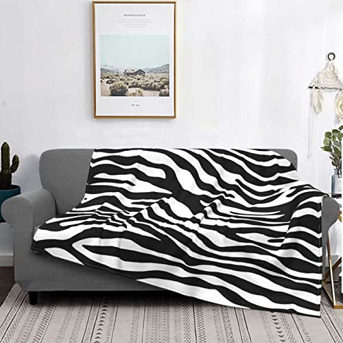 Zebra Decke 200x200 Kuscheldecke Flauschig Sofaüberwurf, Decke Sofa als Couchdecke und Tagesdecke, Wohndecke aus Weiche Warme Flanell Fleecedecke