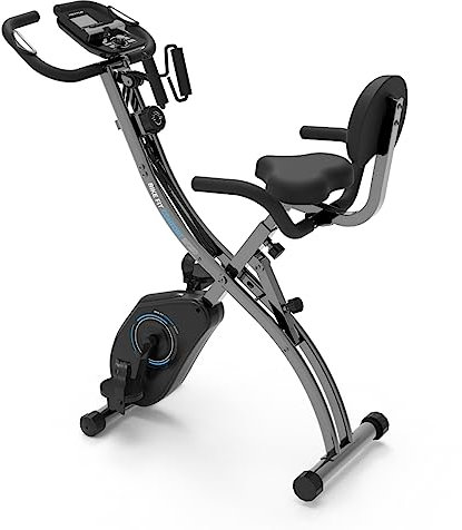 PRIXTON Heimtrainer BF250 Bike Fit Comfort | 1.5 kg Widerstand, 8 Stufen, Integrierte Rückenlehne für Extra Komfort