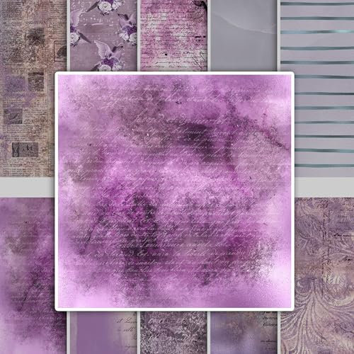 GRAZDesign Fliesenaufkleber Bad & Küche, Lavendel Design Modern, Klebefliesen selbstklebend - 15x15cm - 18 Stück