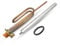 DOJA Barcelona | Kit Resistencia Calentar Agua 1500W | Pack Resistencia Curva+Anodo de Magnesio+Junta Goma+Tornillo Fijacion | Kit Resistencia Electrico | para Calentador Agua, Repuesto de Termo