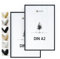 Heimlich® 2x Cadre Photo A2 42x59,4 cm en Bois Noir | Cadre 42x59,4 cm | Cadre à Documents A2 | Verre Acrylique Incassable Excellente Qualité Durable | Décoration Murale A2