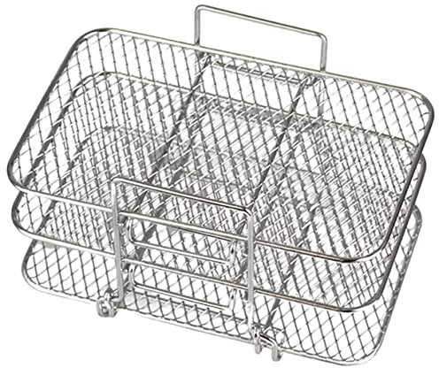 Healvian Dreilagiger Dampfgrill edelstahlrost handwäsche Regale aus Metall Luftfritteusengestell Ofen Bratpfanne Luftfritteusen-Trockengestell Dörrgestell für Heißluftfritteuse Brot Obst