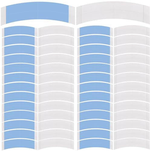 NICECRAFT 50 Pcs Wig Tapes - Invisible Waterproof Double Side Tape Lace Tape for Wigs, Toupee Tape, Ultra Hold Blue