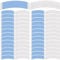 NICECRAFT 50 Pcs Wig Tapes - Invisible Waterproof Double Side Tape Lace Tape for Wigs, Toupee Tape, Ultra Hold Blue