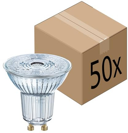 Spectrom 50er-PACK PAR16 GU10 LED Strahler 4.3W wie 50W 36° 2700K warmweißes Licht (35, Watt)